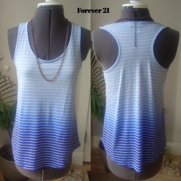 Forever 21 Tops - Forever 21 Ombre Striped Tank